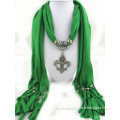 hot selling sexy women green heart jersey fashion necklace scarf bufanda infinito bufanda by Real Fashion